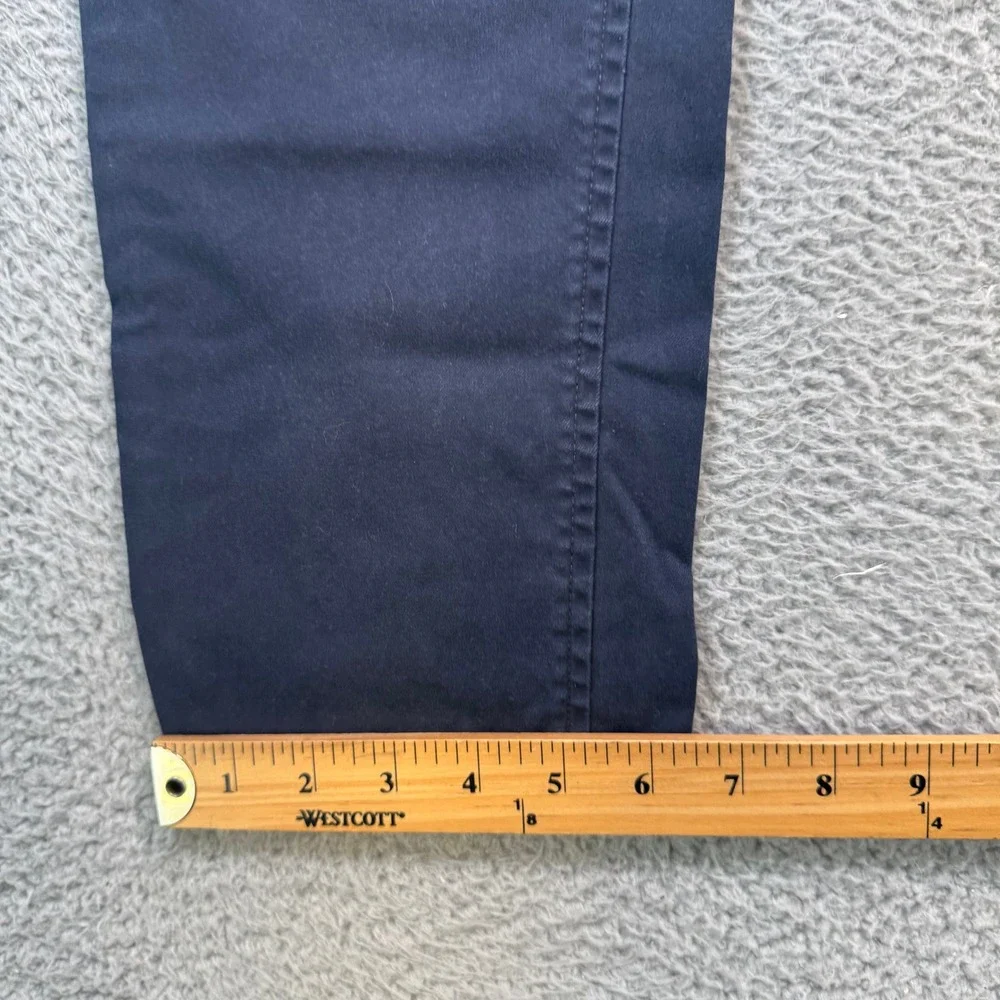 Banana Republic Fulton Chino Pants Mens 32x28 Navy Blue Skinny Fit Stretch